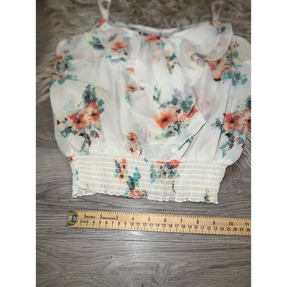 American rags women’s ruff floral tank top - Picture 5 of 9